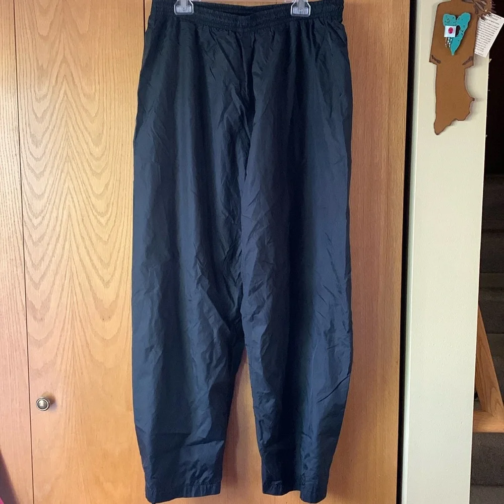 Guide Series men’s XL waterproof black Nylon Wind Rain Pants pull on GUC